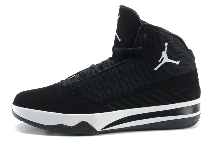 2013 Jordan B`MO Black White Shoes